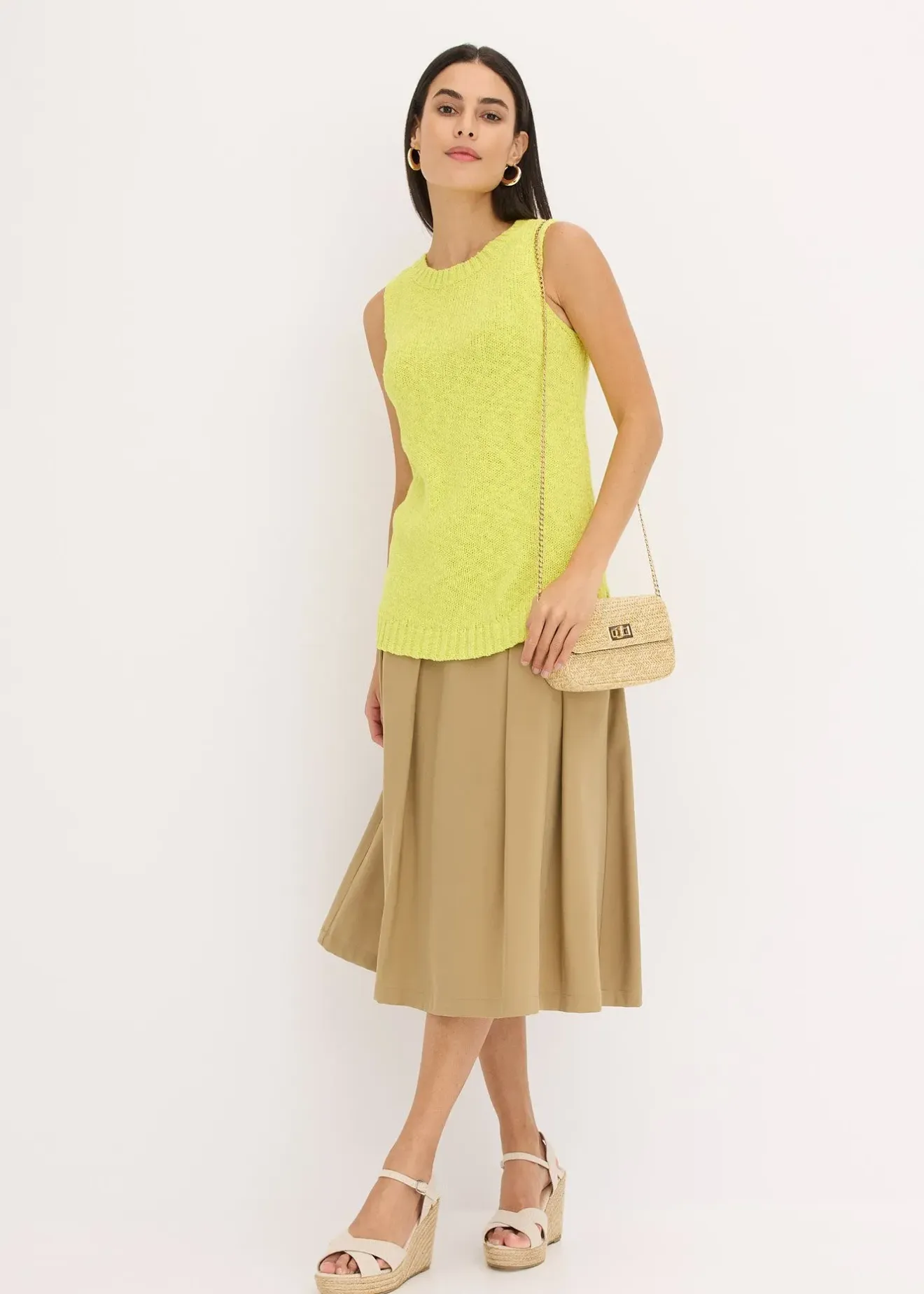 Femme bonprix Maille|T-Shirts & Tops|Top en maille coton texturée