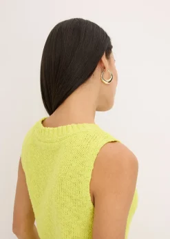 Femme bonprix Maille|T-Shirts & Tops|Top en maille coton texturée