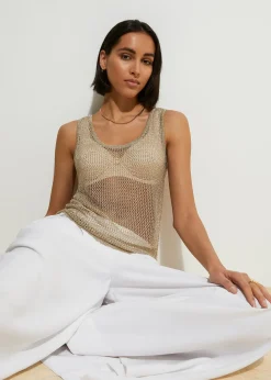 Femme bonprix Maille|T-Shirts & Tops|Top en maille de viscose mélangée