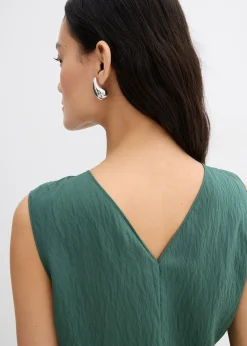 Femme bonprix Deux Pièces & Ensembles|Chemisiers|Top en viscose mélangée, effet froissé