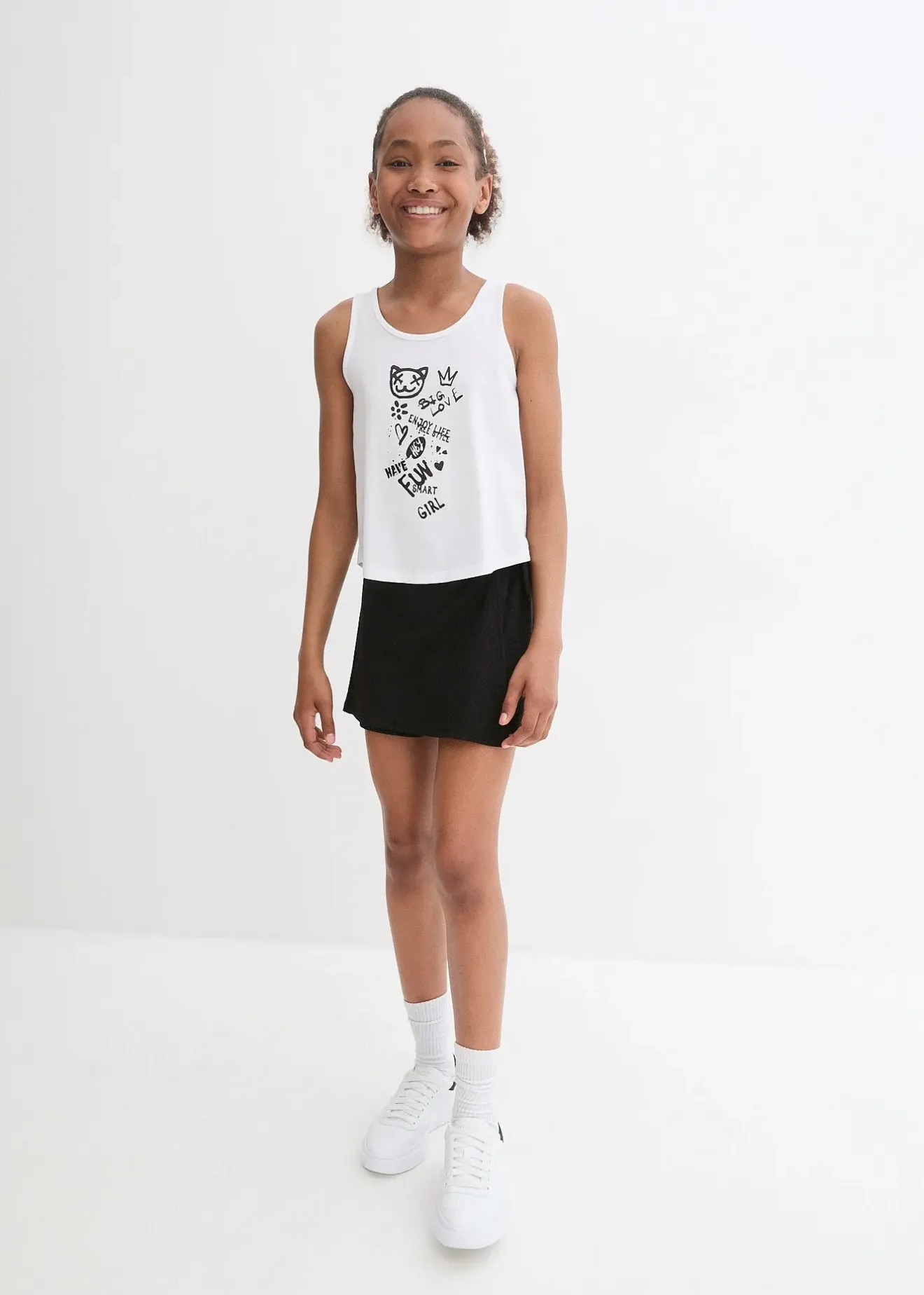 Enfant bonprix Vêtements Enfant|Filles 9-16 Ans·Shorts|Top et jupe fille (ens. 2 pces)