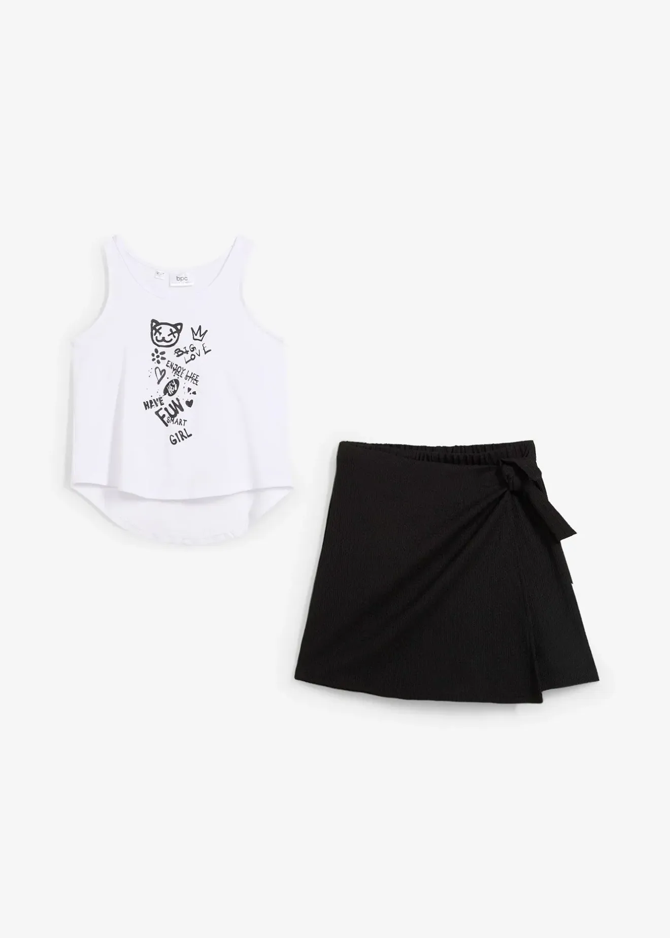 Enfant bonprix Vêtements Enfant|Filles 9-16 Ans·Shorts|Top et jupe fille (ens. 2 pces)