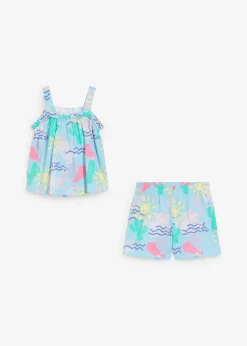 Enfant bonprix Vêtements Enfant|Filles 2-8 Ans·T-Shirts & Chemisiers|Top et short 100% coton (ens. 2 pces)