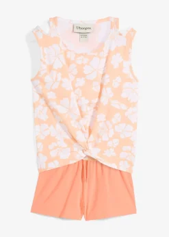 bonprix Top et short en coton extensible (ens. 2 pces)|Enfant Filles 9-16 Ans·Shorts|Filles 9-16 Ans·T-Shirts & Chemisiers