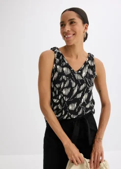 bonprix Top imprimé en jersey texturé|Femme T-Shirts & Tops