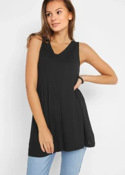Femme bonprix T-Shirts & Tops|Top long en viscose extensible