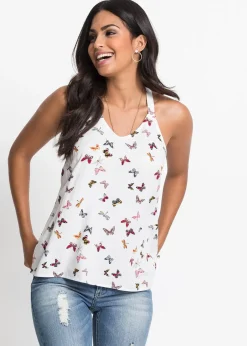 Femme bonprix Chemisiers|T-Shirts & Tops|Top sans manches 100% viscose