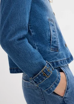 bonprix Trench court en denim|Femme Vestes & Manteaux