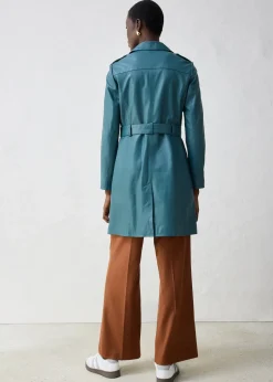 Femme bonprix Premium|Vestes & Manteaux|Trench en cuir d’agneau nappa