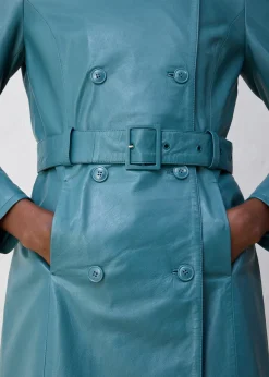 Femme bonprix Premium|Vestes & Manteaux|Trench en cuir d’agneau nappa