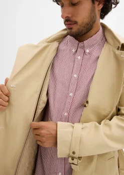 bonprix Trench-coat déperlant avec capuche amovible|Homme Vestes