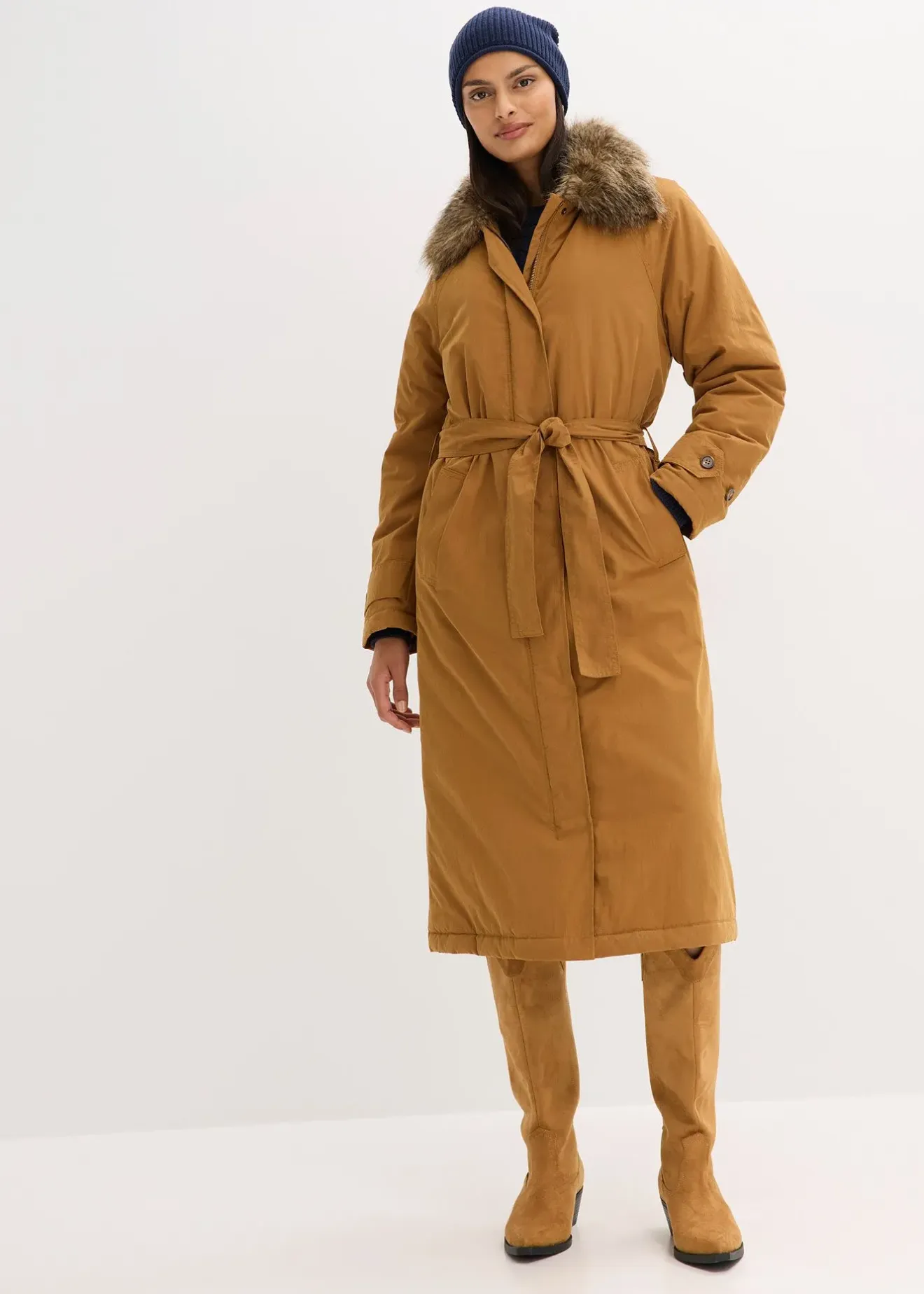 bonprix Trench-coat rembourré à col amovible|Femme Vestes & Manteaux