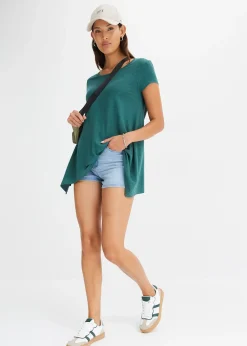 Femme bonprix T-Shirts & Tops|T-shirt à base asymétrique