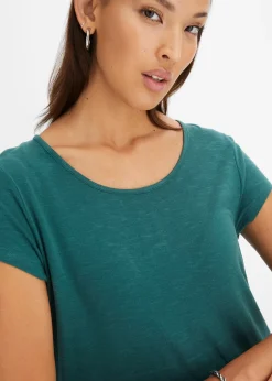 Femme bonprix T-Shirts & Tops|T-shirt à base asymétrique
