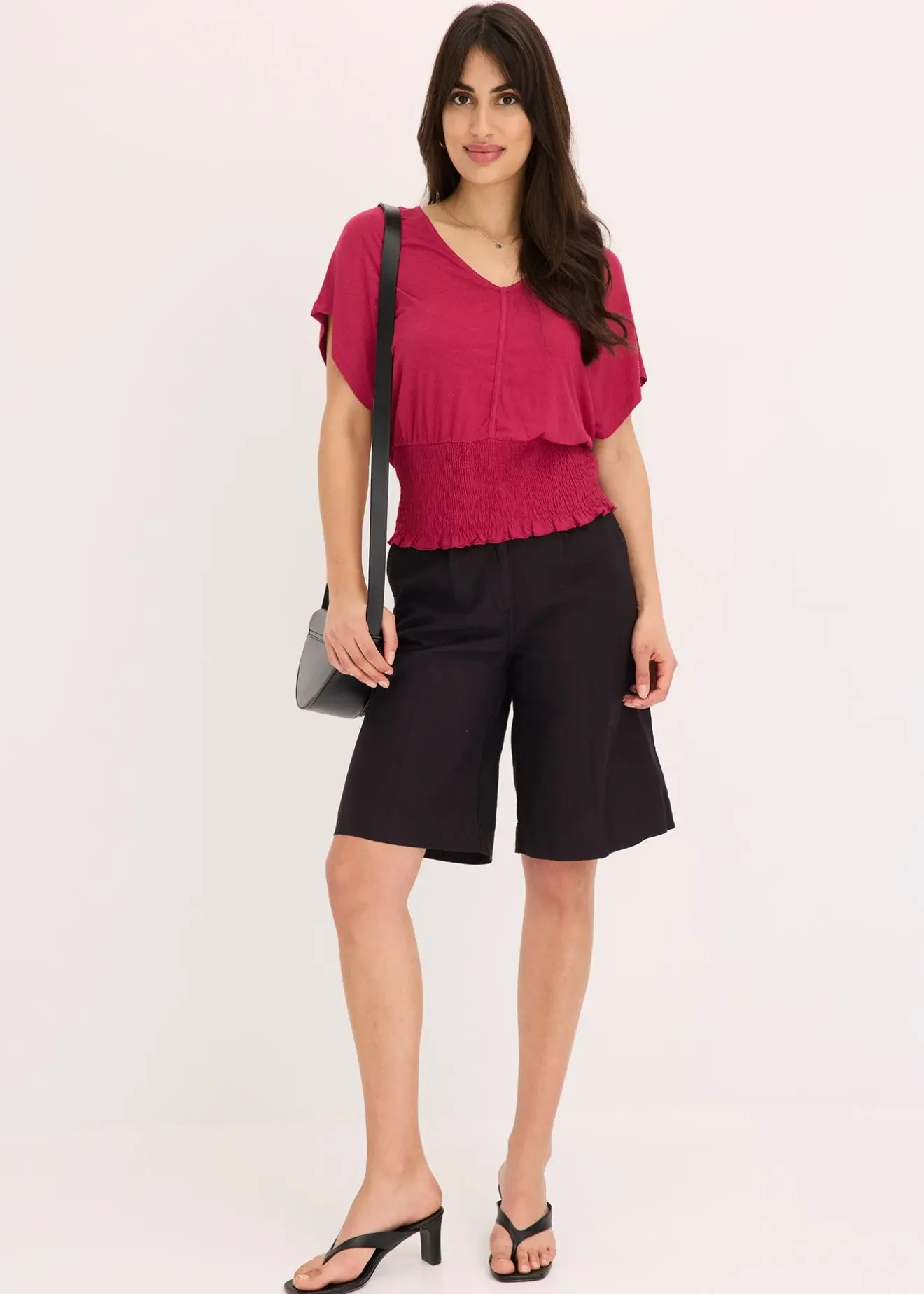 bonprix T-shirt à base smockée|Femme T-Shirts & Tops