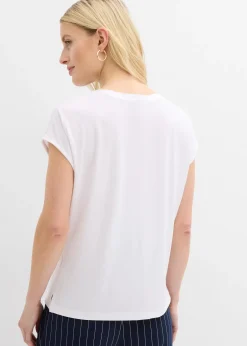 Femme bonprix T-Shirts & Tops|T-shirt à bordure satinée