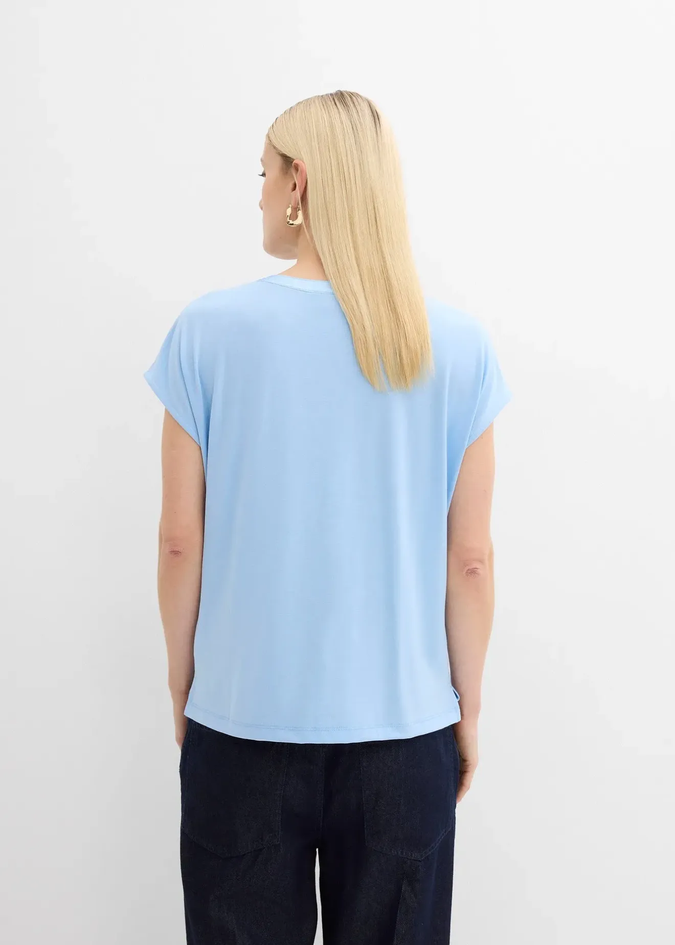 Femme bonprix T-Shirts & Tops|T-shirt à bordure satinée