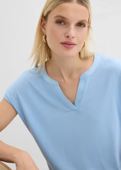 Femme bonprix T-Shirts & Tops|T-shirt à bordure satinée