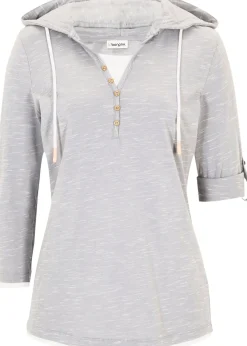 Femme bonprix T-Shirts & Tops|T-shirt à capuche