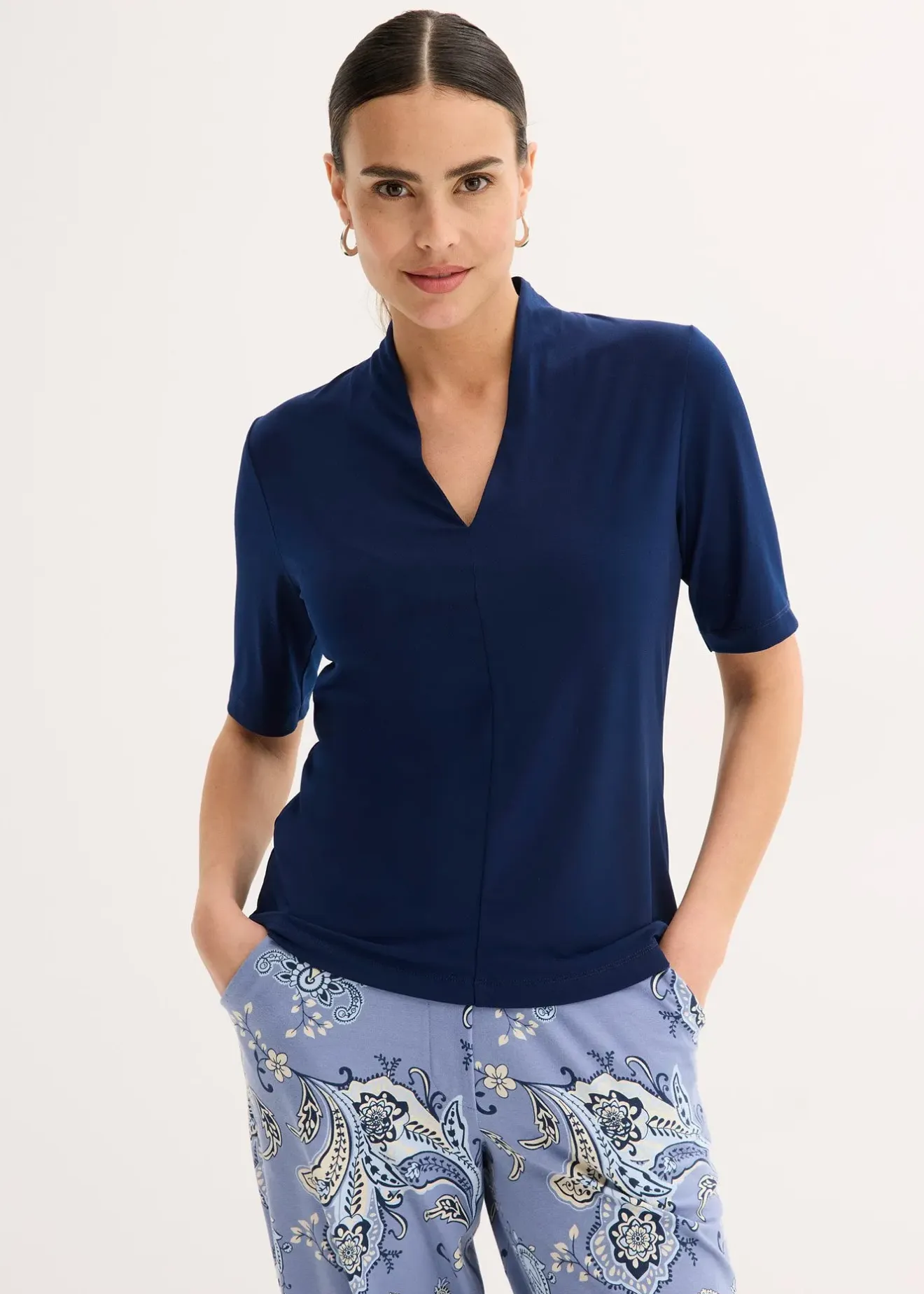 bonprix T-shirt à col calice|Femme T-Shirts & Tops