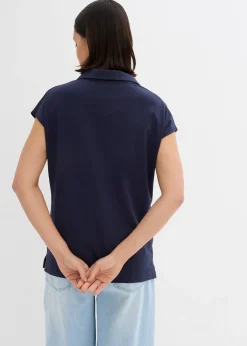 bonprix T-shirt à col polo ouvert|Femme T-Shirts & Tops