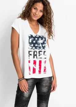 Femme bonprix T-Shirts & Tops|T-shirt 100% coton