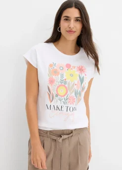 Femme bonprix T-Shirts & Tops|T-shirt 100% coton