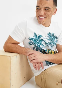bonprix T-shirt 100% coton|Homme Mode Plage|T-Shirts & Polos
