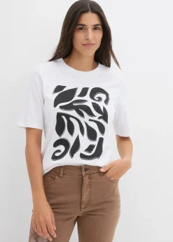 bonprix T-shirt 100% coton|Femme Basiques|T-Shirts & Tops