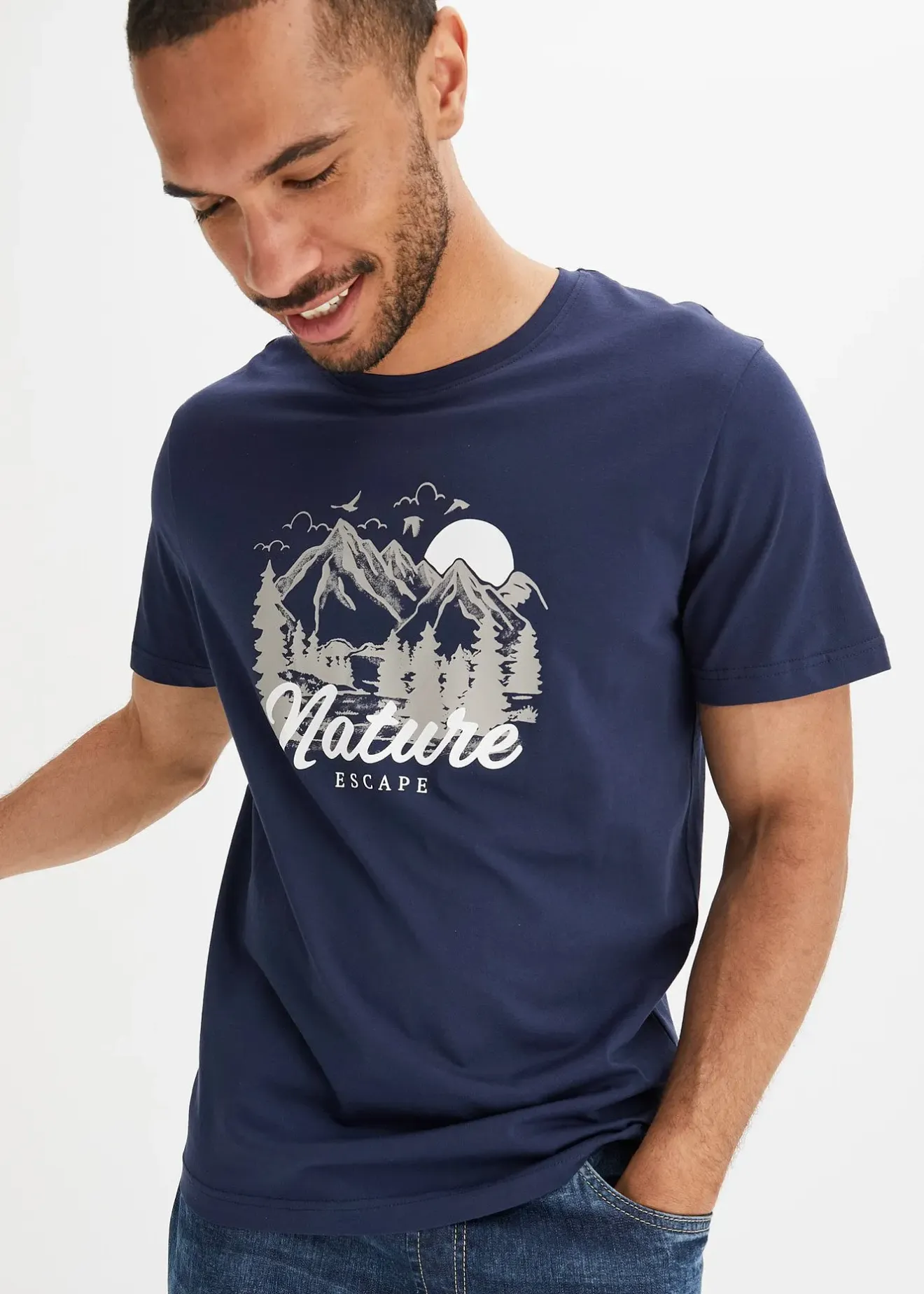 bonprix T-shirt 100% coton|Homme Vêtements De Sport|T-Shirts & Polos