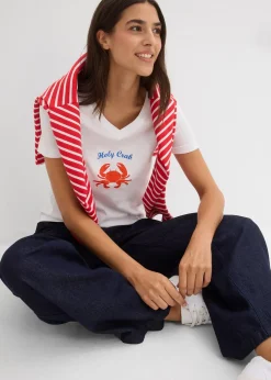 Femme bonprix T-Shirts & Tops|T-shirt 100% coton