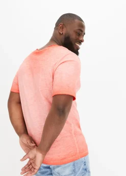 bonprix T-shirt 100% coton, aspect délavé|Homme T-Shirts & Polos