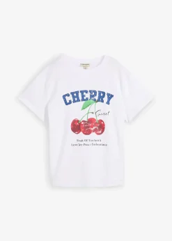 Femme bonprix T-Shirts & Tops|T-shirt 100% coton, imprimé