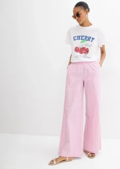 Femme bonprix T-Shirts & Tops|T-shirt 100% coton, imprimé