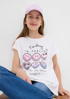 SmileyWorld T-shirt 100% coton imprimé smiley|Enfant Vêtements Enfant|Filles 9-16 Ans·T-Shirts & Chemisiers