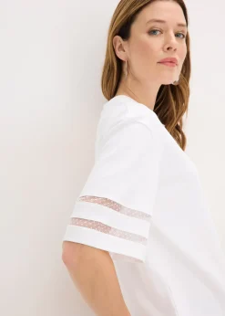 Femme bonprix T-Shirts & Tops|T-shirt 100% coton épais