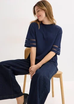 Femme bonprix T-Shirts & Tops|T-shirt 100% coton épais