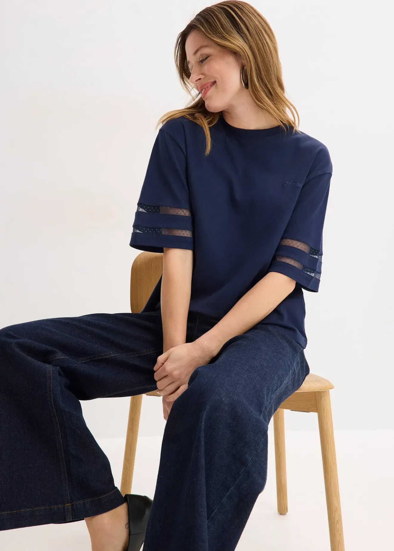 Femme bonprix T-Shirts & Tops|T-shirt 100% coton épais