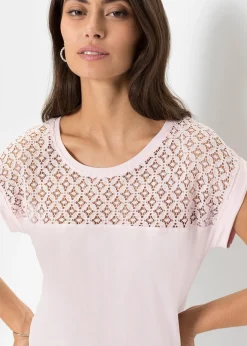 Femme bonprix T-Shirts & Tops|T-shirt à dentelle
