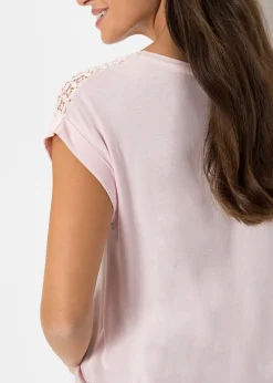 Femme bonprix T-Shirts & Tops|T-shirt à dentelle