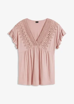 bonprix T-shirt à dentelle|Femme T-Shirts & Tops