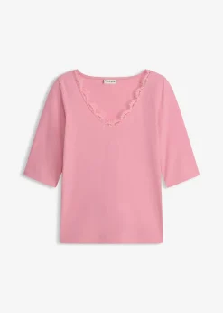 bonprix T-shirt à dentelle|Femme T-Shirts & Tops