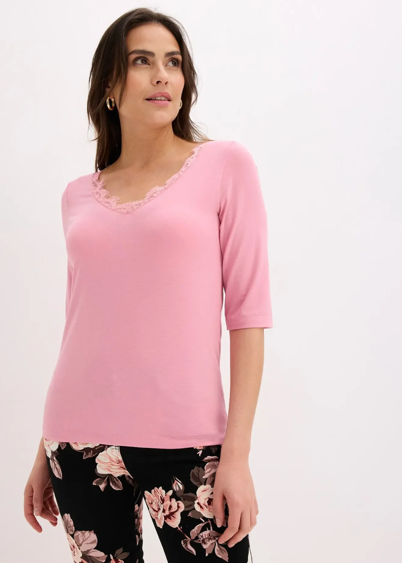 bonprix T-shirt à dentelle|Femme T-Shirts & Tops