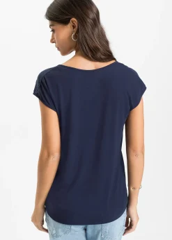 Femme bonprix T-Shirts & Tops|T-shirt à empiècement dentelle
