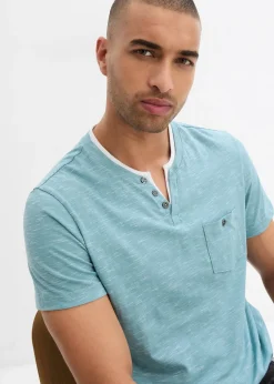 Homme bonprix T-Shirts & Polos|T-shirt 2 en 1 chiné