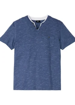 Homme bonprix T-Shirts & Polos|T-shirt 2 en 1 chiné