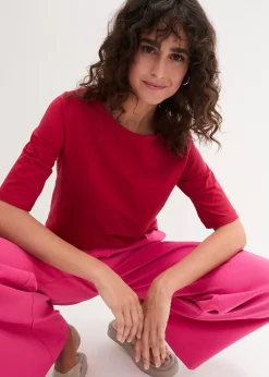 Femme bonprix Basiques|T-Shirts & Tops|T-shirt à encolure bateau