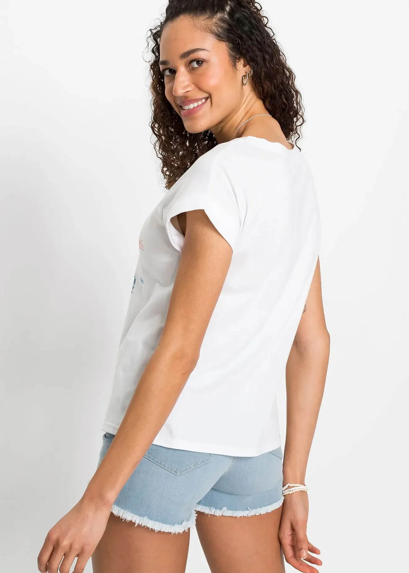 Femme bonprix T-Shirts & Tops|T-shirt à imprimé floral