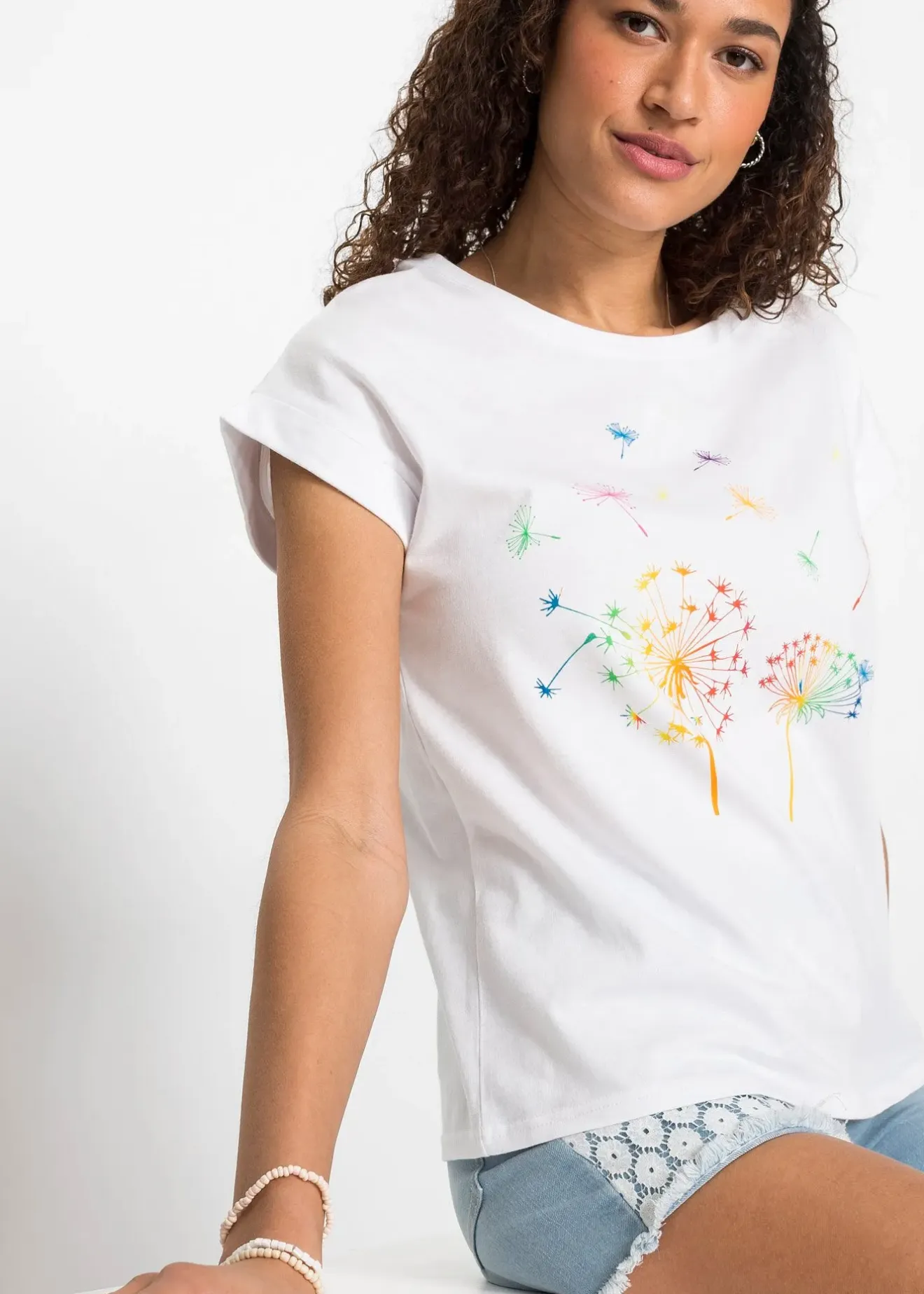Femme bonprix T-Shirts & Tops|T-shirt à imprimé floral
