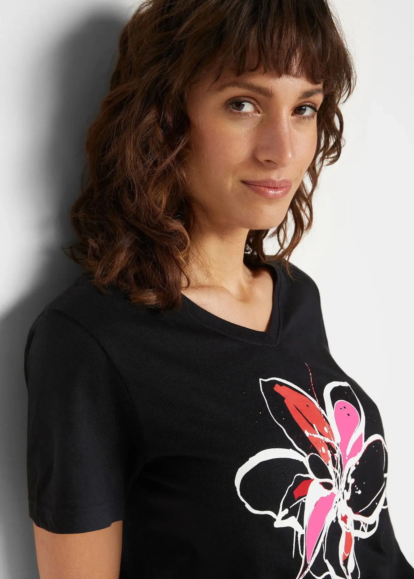 bonprix T-shirt à imprimé floral|Femme T-Shirts & Tops